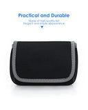 Medium Tech Pouch Storage Bag Cases For Accessories Laptop Macbook Power Adapter, Wireless Mouse, Iphone Chargers, Cellphone, Power Bank, Cord, Travel Cable Electronic Organizer - Dark Gray
