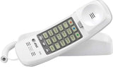 210 Basic Trimline Corded Phone, No Ac Power Required, Wall-Mountable, White