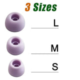Silicone Ear Tips For Galaxy Buds2 Pro Replacement Ear Tips For Samsung Galaxy Buds 2 Pro Earbuds 6 Pairs Lms Purple