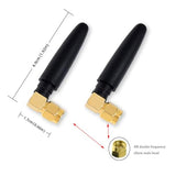 2.4Ghz 2.4G Wifi Antenna 2Dbi Sma Male (Pin) Connector Network Aerial With Mini Pci U.Fl To Sma Female Wifi Pigtail Rf1.13 Cable 15Cm(Pack Of 2)