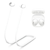 Galaxy Buds 2 Strap String Lanyard Anti-Lost Leash Sports Neck Rope Cord, Soft Silicone Special Anti-Slip Texture Design Wireless Earphone, Compatible For Samsung Galaxy Buds 2 (White)