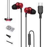 Usb C Headphones Wired In-Ear,Type C Earphones,Usb-C Wired Earbuds Deep Bass F