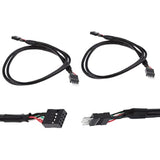 Usb Header Extension Cable, Usb 2.0 9-Pin Male To 9-Pin Female Internal Mother