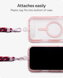 ZAGG Crossbody Lanyard for Phone Cases with Lanyard Attach Points Adjustable Durable Nylon Strap with Tear-Proof Tab Comfortable Hands-Free Carry,