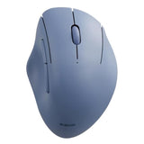 ELECOM Shellpha Bluetooth Wireless Mouse, Silent Click, Ergonomic 5 Programmable Buttons, Connect Up to 3 Devices, 2.4GHz USB Multi-Device Connection, 2000 DPI, PC Laptop Mac Mouse (Navy Blue)