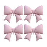 Giant Pink Bow Foil Balloon, Coquette Party Girls Birthday Baby Shower Bridal Engagement Wedding Decorations Party Supplies (35.5Inch 4Pcs)
