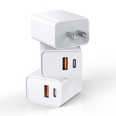 Apple 16E Block Fast Charging Adapter, 3Pack Dual Port Usb C Wall Charger Plug Fast Charge Block Adapter + Usb A Quick Charging Brick Plug For Apple Iphone 16/16 Pro/15/15 Pro/Pro Max/14/13/12/11/Ipad