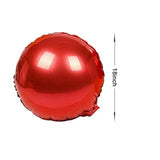 20Pcs 18 Inch Red Round Balloons, Round Shaped Foil Helium Balloons My