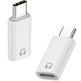 USB C to Lightning Headphone Audio Adapter, 2 Pack USB C Male to Lightning Female Earbuds Converter Support Line Control, Not for Charging/Data