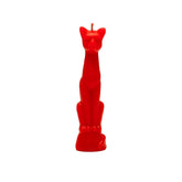 Lucky Cat Candle - Ancient Egyptian Goddess Symbol For Good Luck, Attraction, 9 Lives Blessing, Spiritual Ritual & Manifestation For Humans (Red)