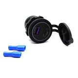 Waterproof 12V Qc3.0 Power Outlet Charger, Qc3.0 Usb A & Pd Type C Car Socket Charger Power Socket Port For Car Marine Boat Rv Truck