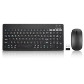 Bluetooth Keyboard And Mouse Combo Rechargeable Portable Wireless Keyboard Mouse Set For Apple Ipad Iphone Ios 13 And Above Samsung Tablet Phone Smartphone Android Windows (Black)