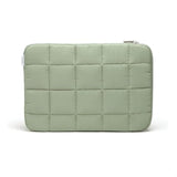 U Brands Nylon Puffer Zipping Large Laptop Sleeve, 10.5" x 15", Computer Accessories, Laptop Bag for MacBook Pro, MacBook Air, Chromebook, HP Computer, Matcha Green