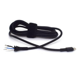 Usb C Cable Type-C To Open-End Cable 16Awg 1.8 Meter 6Ft 9.5A Universal 3 Wires Charger Pigtail Cord Wire With Lock Slot For Hp Dell Lenovo 45W-180W