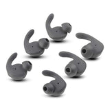 6Pcs Earbuds Cover In-Ear Tips Soft Silicone Skin Earpiece Ear Hook Buds Replacement For Hua-Wei Xsport/Honor Am61 Sports Bluetooth Headset, S/M/L, Black
