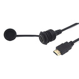 0.3 Meter Hdmi Version 2.0 Mount Cable, Hdmi Male To Female Flush Panel Mount