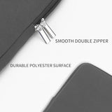 Rainyear 11-11.6 Inch Laptop Sleeve Case Soft Lining Carrying Bag Cover With Accessories Pouch, Compatible With 11.6" Macbook Air For 11" Notebook Computer Tablet Chromebook (Gray, Upgraded Version)