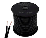16AWG Gauge Speaker Cable Speaker Wire Black 50FT