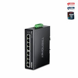 8-Port Industrial Gigabit Poe+ Din-Rail Switch, Ti-Pg80, 200W Poe Power Budget, 16Gbps Switching Capacity, Ndaa & Taa Compliant, Ethernet Splitter, Protection