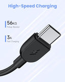0.75ft Short USB C Cable, 5 Pack Durable USB A to USB Type C 3A Fast Charging Cables for Charging Station Compatible with iPhone 16/15 Pro Max