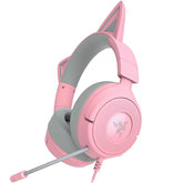Razer Kraken Kitty V3 X Wired Gaming Headset: Kitty Ears - HyperClear Cardioid Mic - 40 mm Drivers - 7.1 Surround Sound - Comfy Ear Cushions -