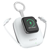 Small Portable Charger 5000Mah,Iwatch Wireless Charger Mini Power Bank With Built-In Cable,Travel Keychain Charger For Apple Watch 9/Ultra2/8/Ultra/7/6/Se/5/4/3, Iphone 15/14/13/12/11,Android Phone
