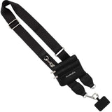 Clip And Go Phone Strap Solid (Black - Black Pouch) - Crossbody Phone Strap Chain With Zipper Wallet Pouch – Phone Lanyard
