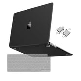 MOSISO Compatible with MacBook Air 15 inch Case 2025 2024 2023 Release M4 A3241 M3 A3114 M2 A2941, Ultra-Thin Natural Original Color Plastic Hard Shell Case & Keyboard Cover & Type C, Black Clear