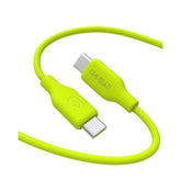 Usb C To Usb C Cable (6Ft, Silicone), 240W Usb C Cable Fast Charging For Macbook Hp Ipad Switch, Type C Charger Fast Charging Iphone Charger Cord For Samsung S25 S24 Iphone 16 15, Lime Green