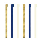 Navy Blue Party Decorations - 6 Rolls Navy Blue Gold Ivory Crepe Paper Streamers Tassels Paper For Graduation Party Bridal Shower Wedding Birthday Supplies