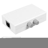 Utp Stp 2 In 1 Out 2 Ports Rj45 Lan Cat Network Switch Selector Internal External Networking Switcher Splitter Box