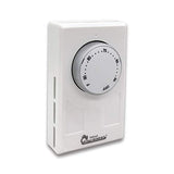 Dr-001 Wall Thermostat 4 Wires Single Or Double Poles 120-277V 3360-7756W, White.