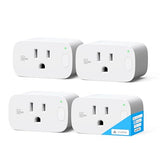 Smart Plug, Smart Home Outlet, 15A Ultra Efficient Smart Plug Compatible With Matter, Alexa, Google Home & Ifttt, 2.4Ghz Wi-Fi Only, Remote Control, Etl Certified, 4Pack