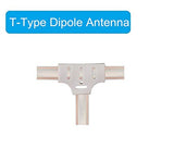 300 Ohm FM Antenna T Shape Dipole Radio Ant with Spade Terminal for Yamaha Sharp JVC Denon Marantz Vintage Stereo Tuner Receiver