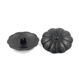 8 Pieces Grand Cactus Flower Metal Shank Buttons. 30Mm (1-3/16 Inch) (