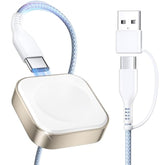 Charger Cable For Apple Watch, Portable Usb C Fast Charging Dock, Premium Braided Detachable Travel Charger Cord For Iwatch Series Ultra/10/9/8/7/6/Se/Se2/5/4/3/2 & For Iphone 15/16 Series