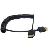 Hdmi To Hdmi Coiled Cable, 4K Hdmi Cable, Extreme Thin Hdmi Male To Male Exten