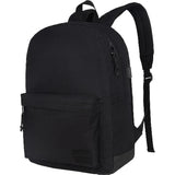 Casual Laptop Backpack For Men And Women, School Backpack For Boys And Girls, College Bookbag, Usb Charging Port, Lightweight Back Pack(Black)