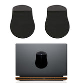 2 Pack Gray Mouse Holder For Laptop Stick On, Mouse Travel Case, Stick-On Mouse Pouch For Computer Laptop Office(Black)