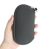 kwmobile Neoprene Case Compatible with Logitech Pebble Mouse 2 M350s / M350 - Case for Mouse Soft Pouch Carry Bag - Dark Grey