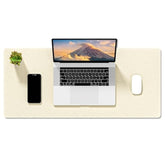 Felt Desk Mat, Minimalist Large Mouse Pad Xl 31.5 X 11.8 In, Desk Matt For Desktop, Keyboard, Laptop, Computer, Office, Work From Home, Gaming, Beige