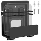 Cable Box Mount, Modem Mount, Adjustable Cable Box Wall Mount Bracket for Small and Wide Devices, Compatible with Media Players, Cable Boxes, Modems,