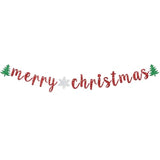 Merry Christmas & Be Merry Banners Festive Winter Holiday & NYE Decor