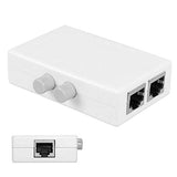 Utp Stp 2 In 1 Out 2 Ports Rj45 Lan Cat Network Switch Selector Internal External Networking Switcher Splitter Box