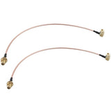 2Pcs Sma Female Bulkhead Mount To Sma Male Right Angle Antenna Extension Cable Rg316 Coaxial Cable 30Cm/12 Inch Compatible With 4G Lte Router Usb Apter Rtl Sdr Receiver Iot Gateway