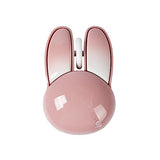 2.4G Wireless Mouse Cute Rabbit Shape Bluetooth Small Optical Mice 1200Dpi Usb Kawaii Computer Mouse For Small Hands Kids Women, Pink
