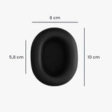 kwmobile Replacement Earpads Compatible with Sony WH-1000XM5-2X Sheepskin Headphones Pads - Black