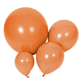 Retro Cocoa Brown Balloons 100Pcs Mixed Sizes Dark Orange Balloons for Christmas Thanksgiving Party