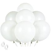White Balloons Birthday Decorations 30 Pack 18 Inch Round Wedding Ballons For White Themed Wedding Graduation Birthday Party Backdrop 4Th Of July Decorations Independence Day