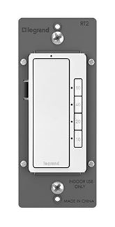 Radiant Digital Countdown Timer Rocker Light Switch, For Home Lighting Control, With Locator & Time Indicator, 60/40/20/10 Minute Settings, Rt2Wccv4, White, 1 Count